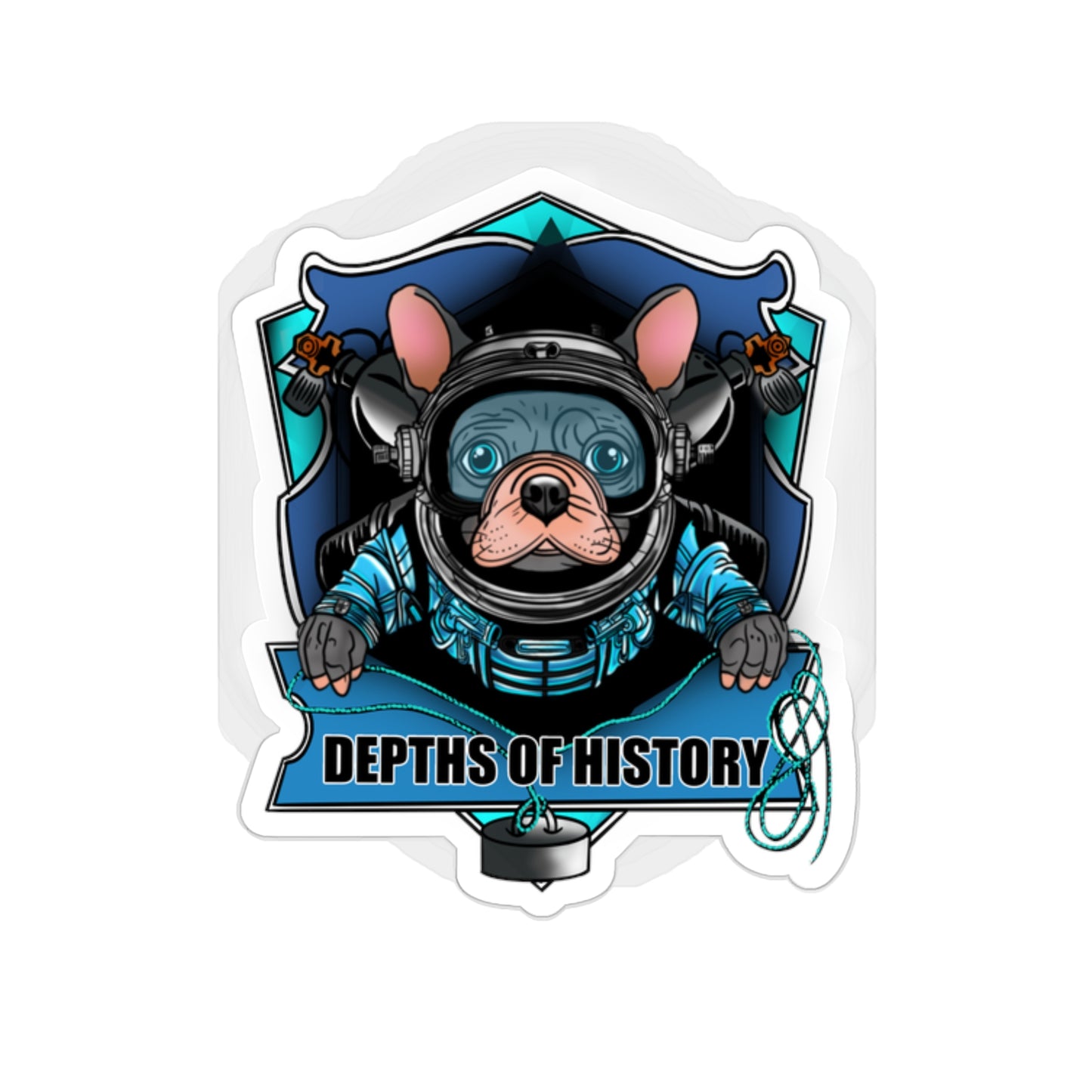 SCUBA PUG STICKER