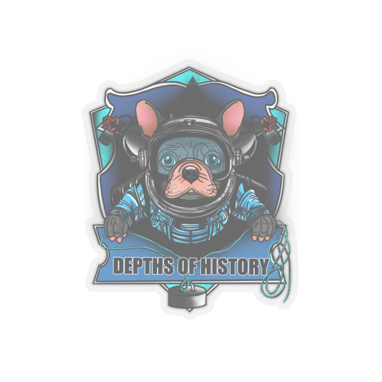 SCUBA PUG STICKER